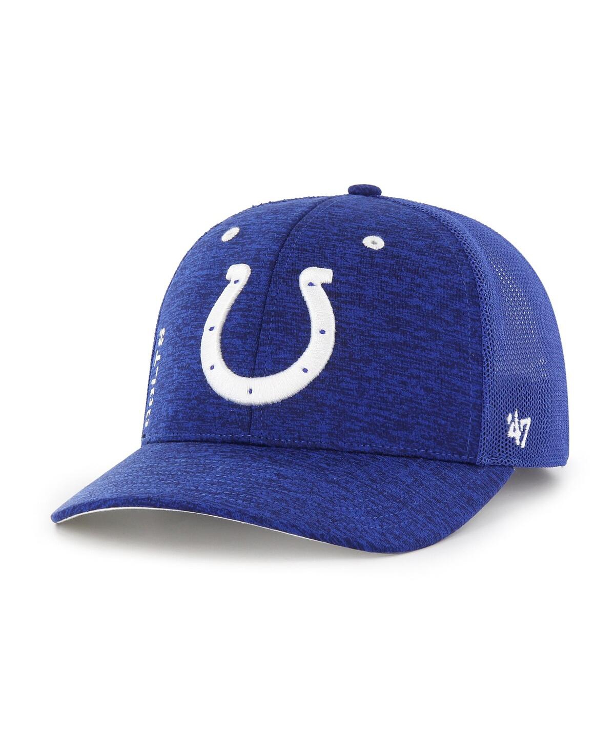 47 Brand Men's ' Royal Indianapolis Colts Pixelation Trophy Flex Hat