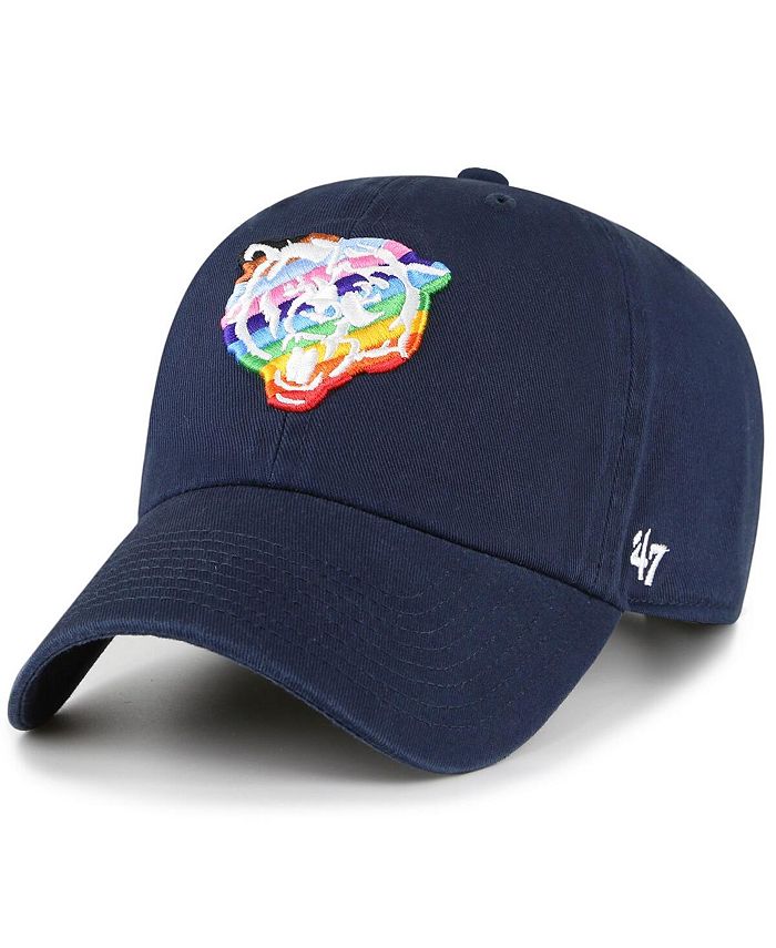 '47 Brand Men's Navy Chicago Bears Pride Clean Up Adjustable Hat - Macy's