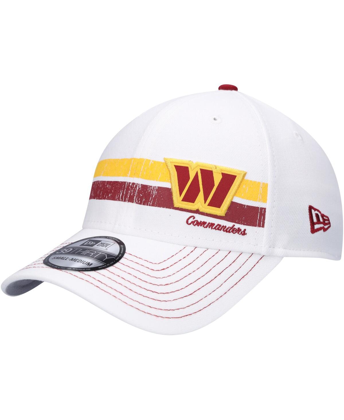 New Era Men's  White Washington Commanders Polar 39thirty Flex Hat In White