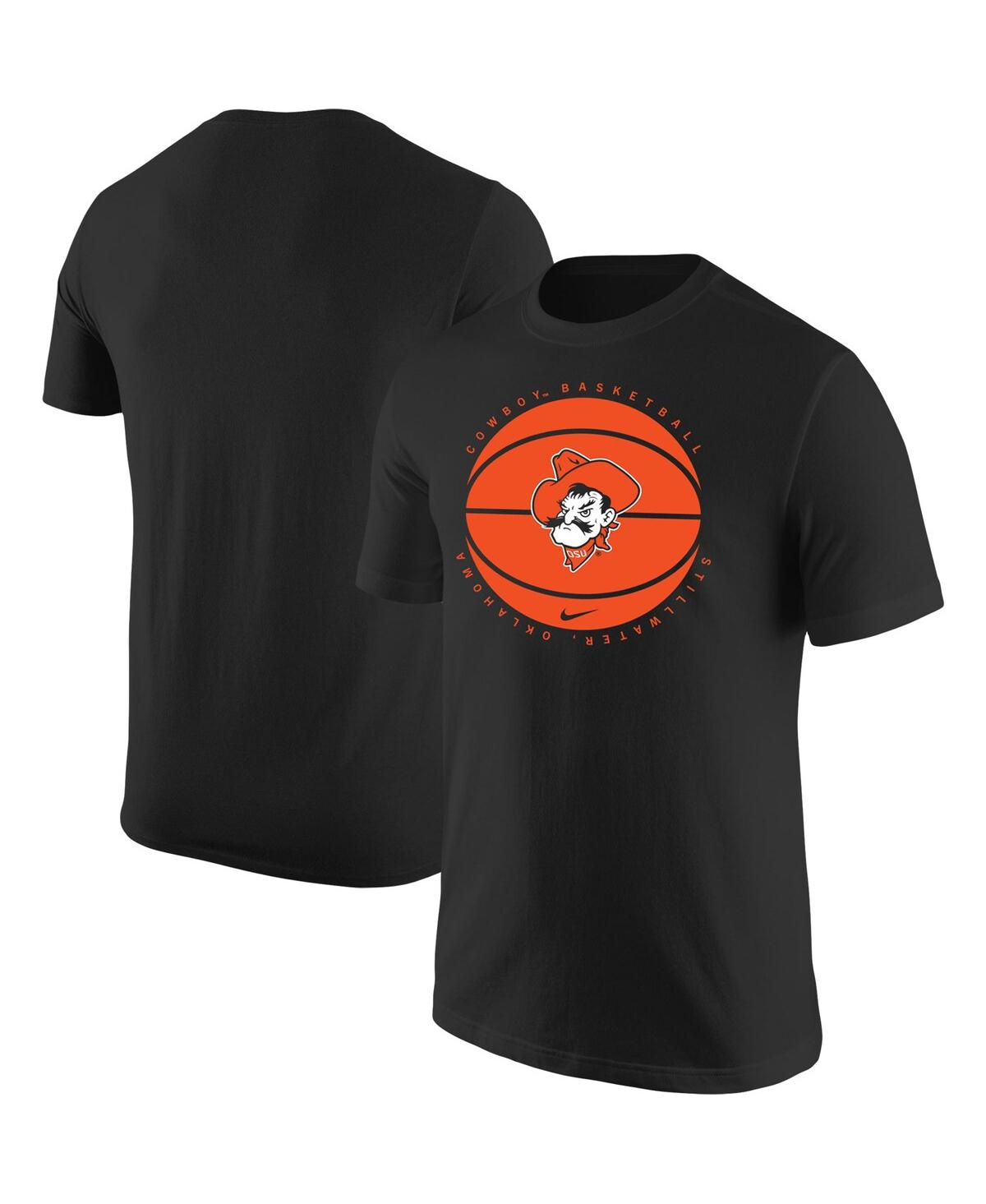 Men's NikeOklahoma State Cowboys Basketball Logo T-shirt - Black