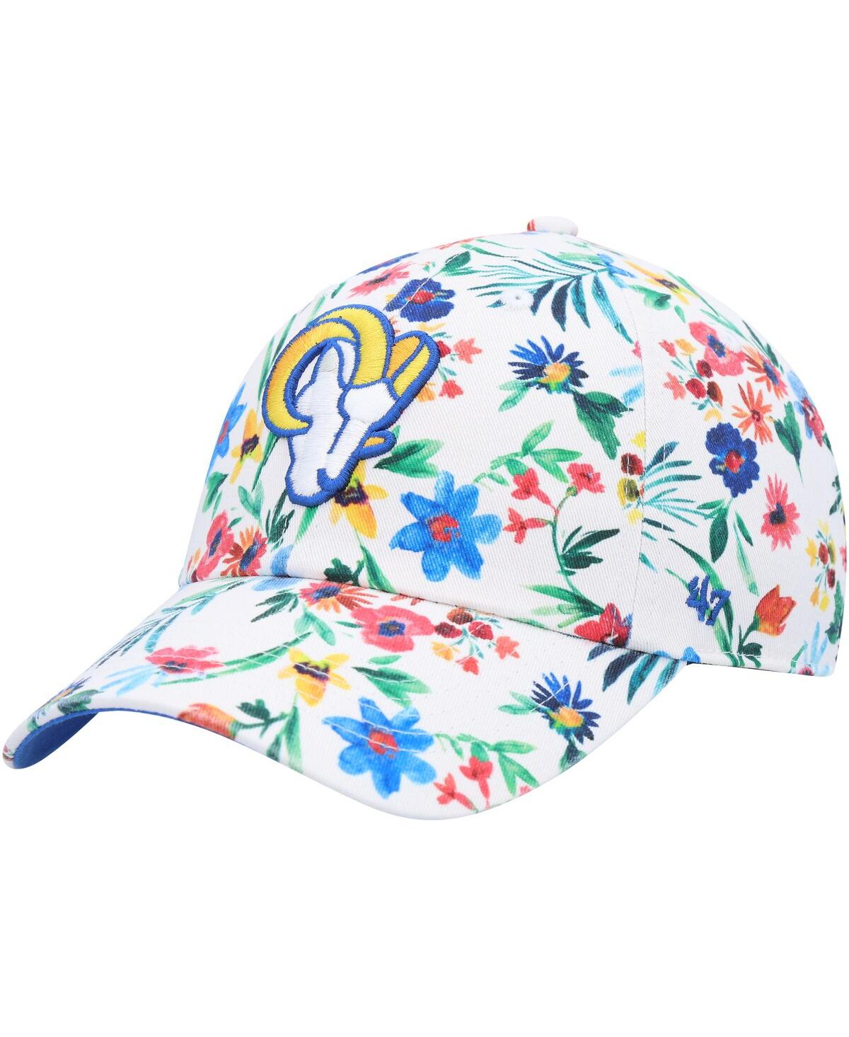 Women's '47 BrandLos Angeles Rams Highgrove Clean Up Adjustable Hat - White