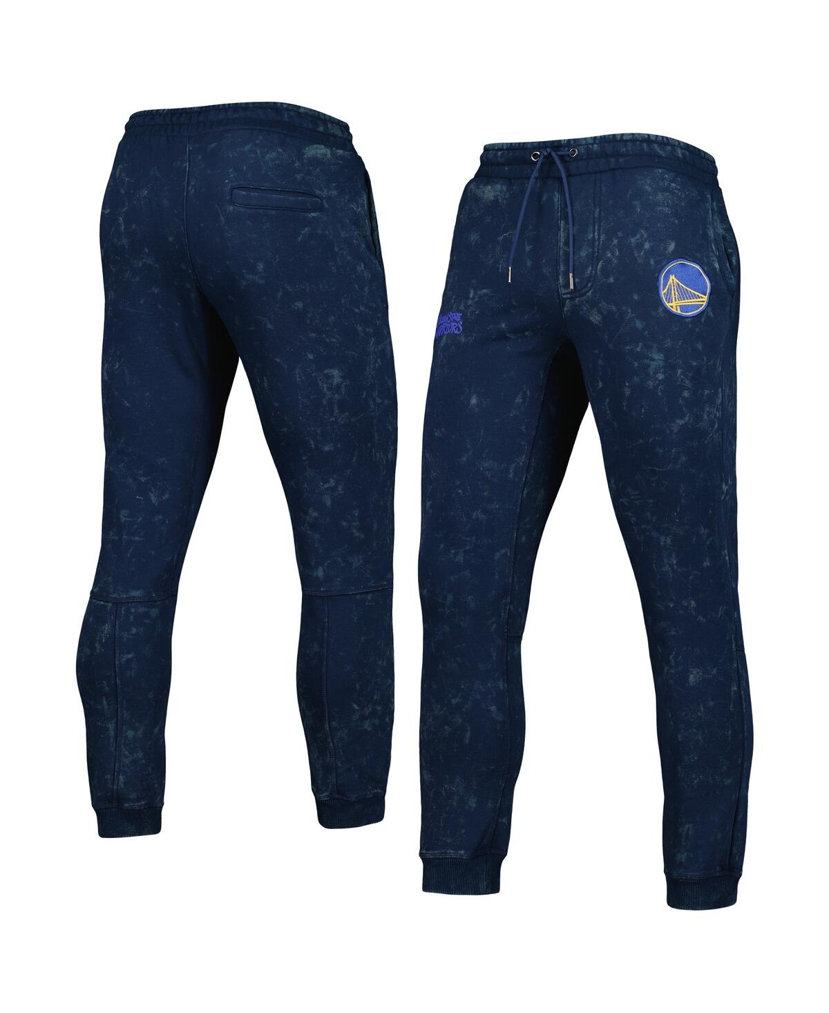 Shop The Wild Collective Men's And Women's  Royal Golden State Warriors Acid Tonal Jogger Pants