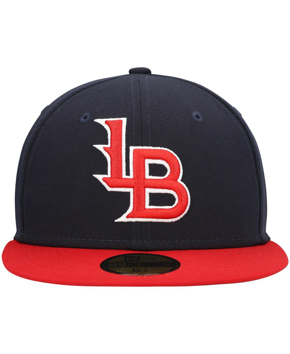 Men's New EraLouisville Bats Authentic Collection Team Alternate 59FIFTY Fitted Hat - Navy