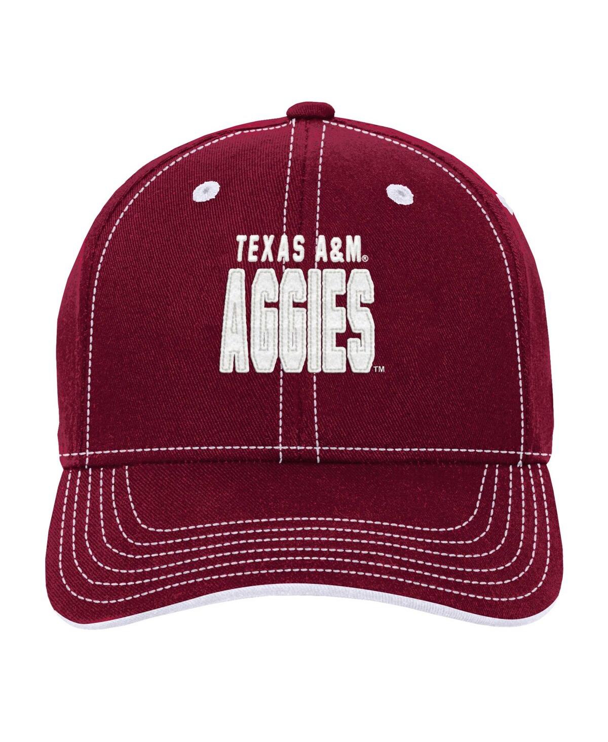 Outerstuff Big Boys And Girls Maroon Texas A&m Aggies Old School Slouch Adjustable Hat In Maroon