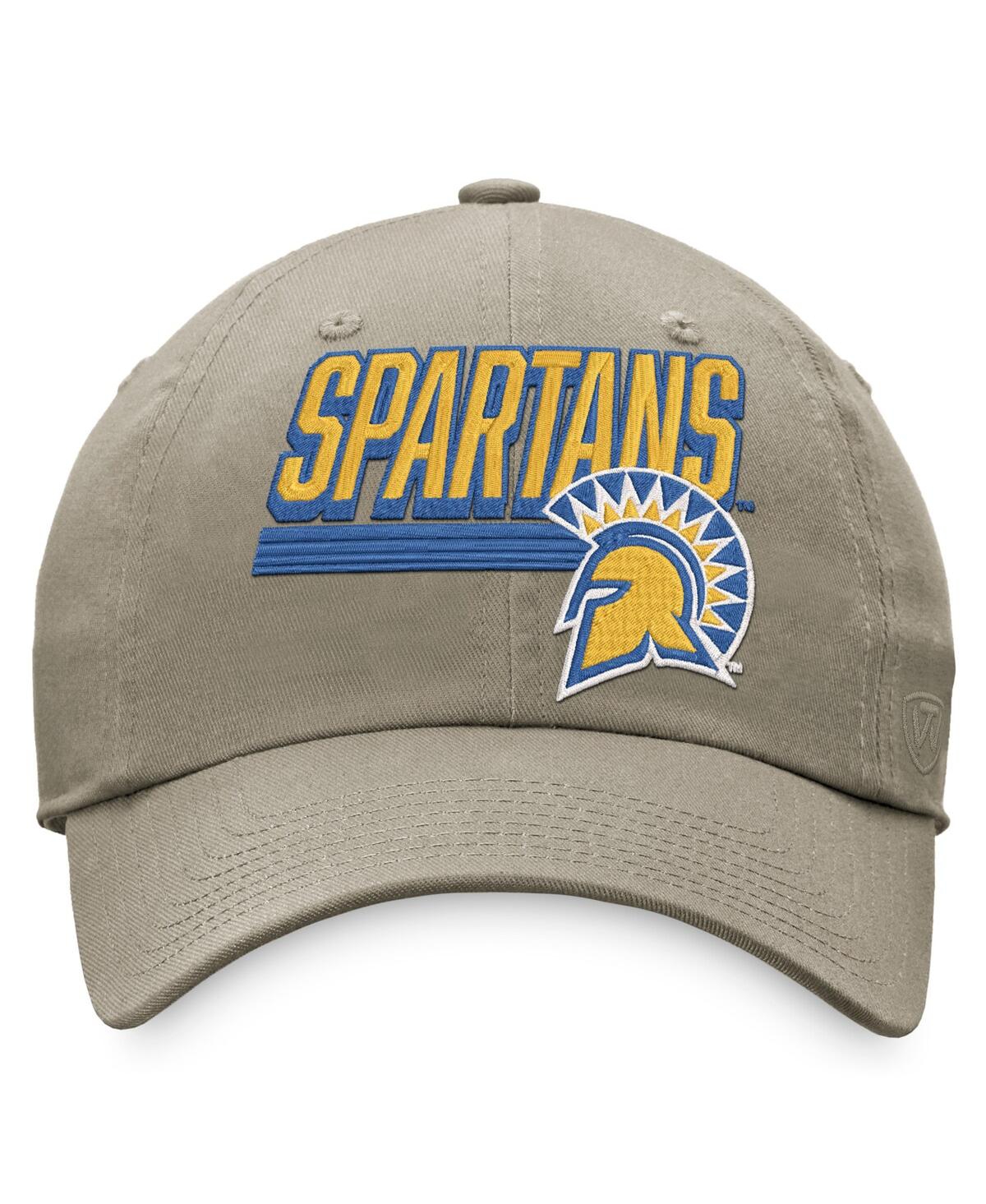 Men's Top of the WorldSan Jose State Spartans Slice Adjustable Hat - Khaki