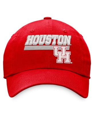 Men's Red Houston Cougars Slice Adjustable Hat