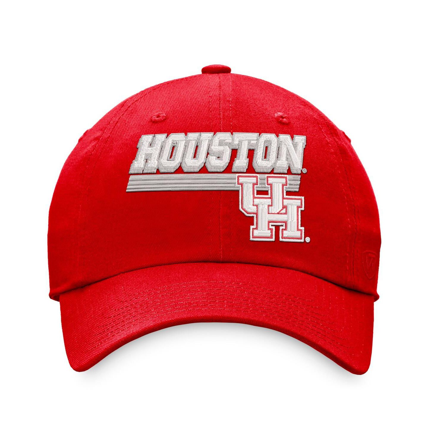 Мужская кепка Top of the World Red Houston Cougars Slice Adjustable Hat — фото 3