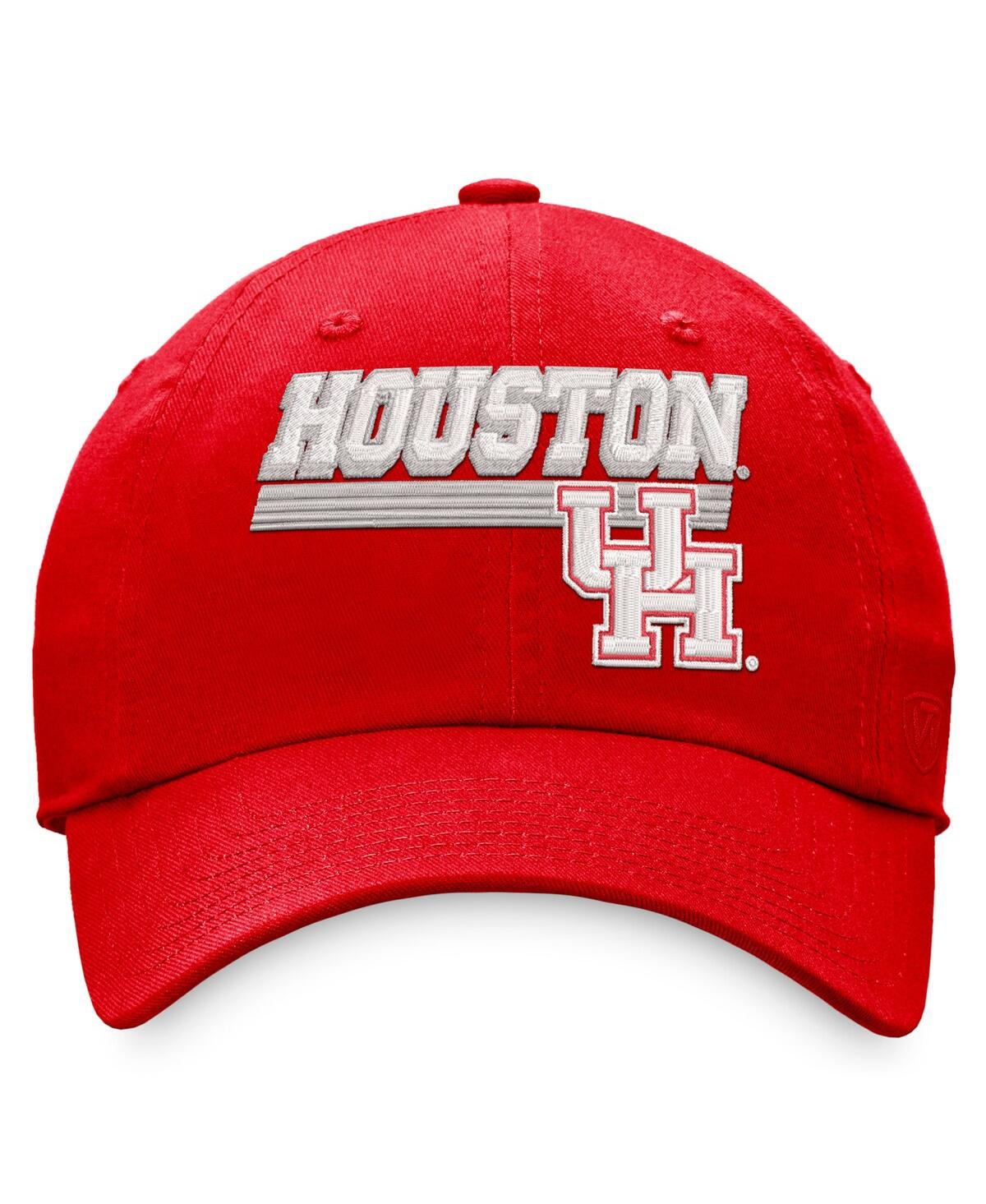Top Of The World Men's  Red Houston Cougars Slice Adjustable Hat In Red