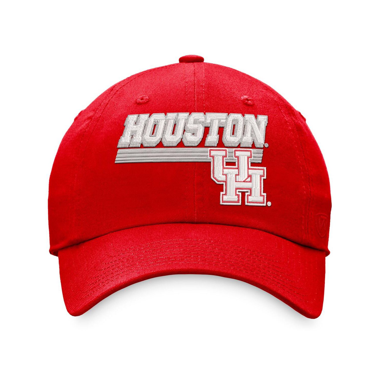 Men's Red Houston Cougars Slice Adjustable Hat