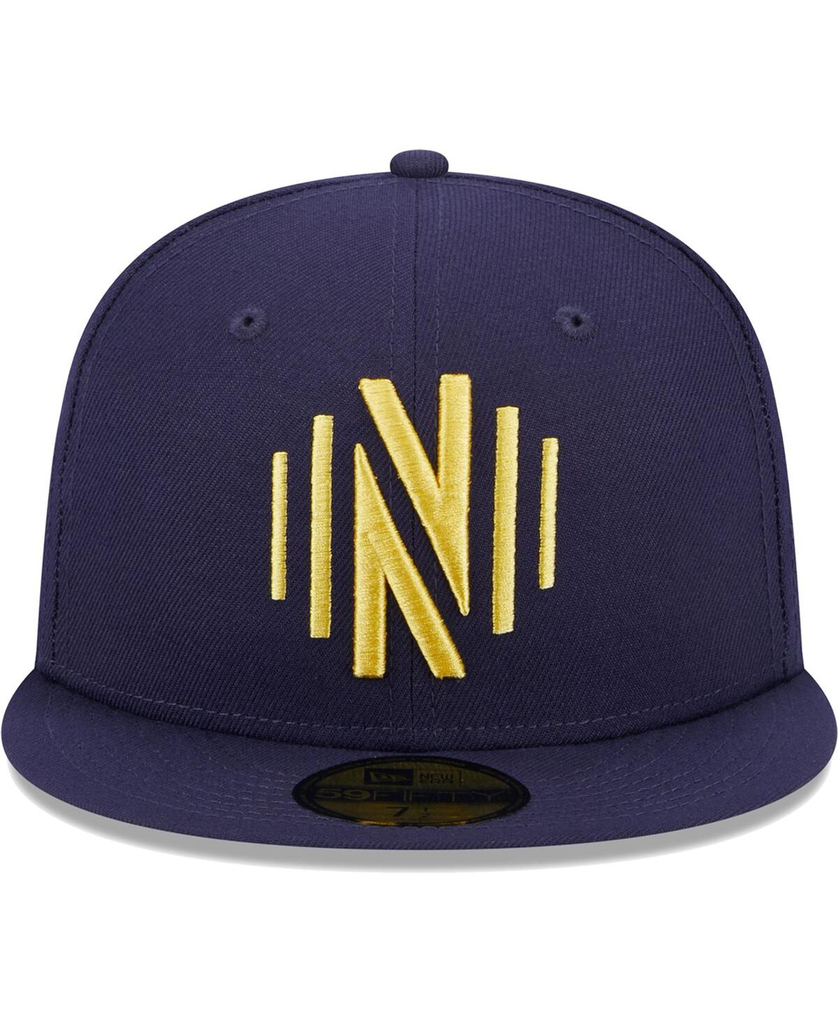 NEW ERA MEN'S NEW ERA NAVY NASHVILLE SC PATCH 59FIFTY FITTED HAT 