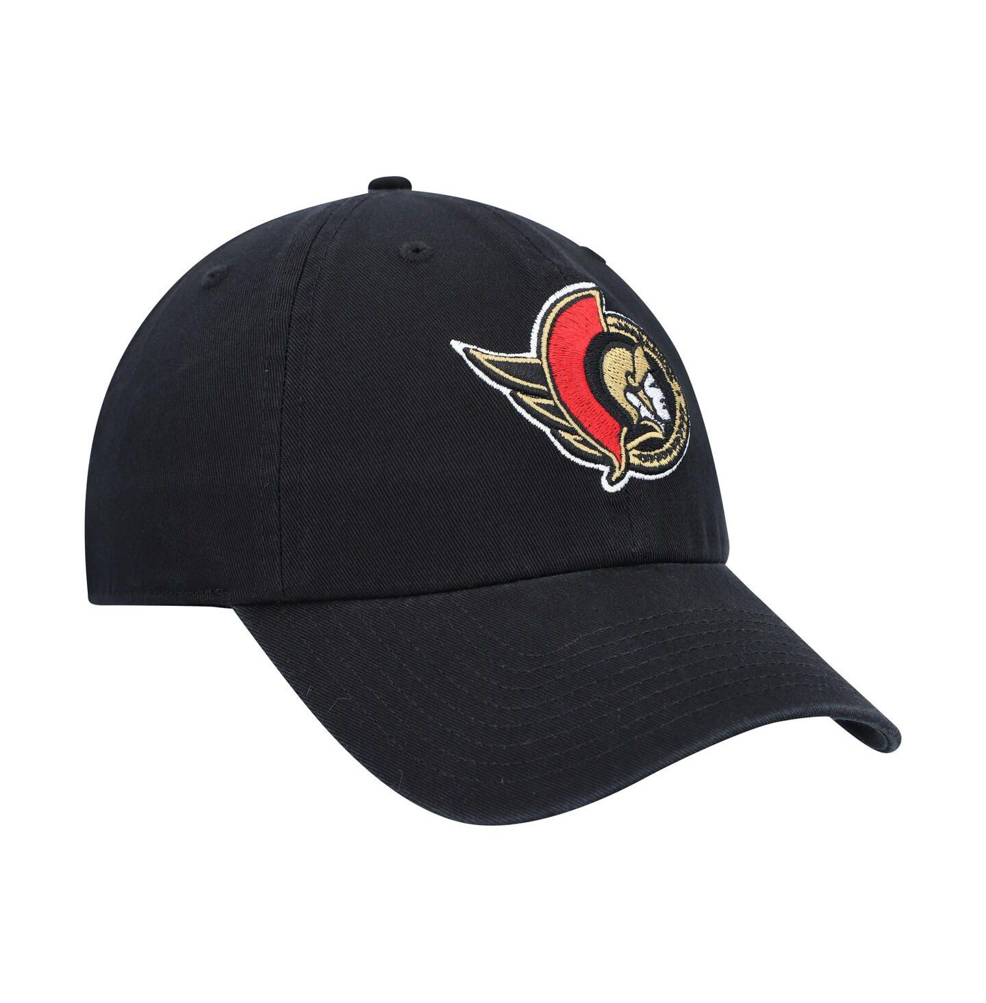 Мужская кепка '47 Brand Black Ottawa Senators Clean Up Adjustable Hat — фото 4