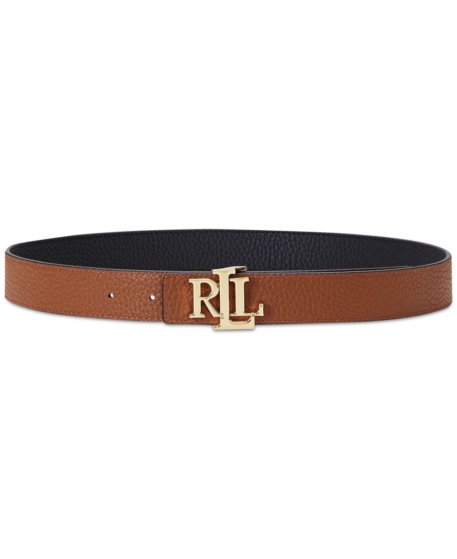 Women's Logo Reversible Pebbled Leather Belt