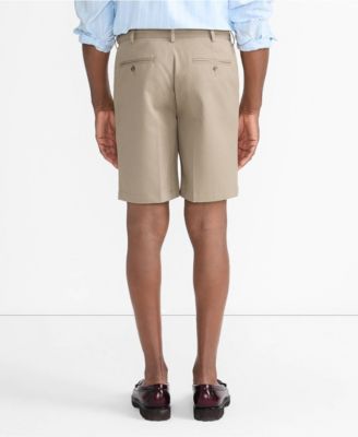 Men's No Iron 9" Comfort Waist Plain Front Chino Short