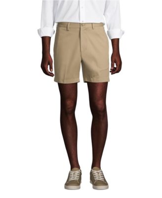 Men's No Iron 6" Plain Front Chino Short