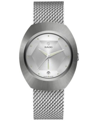 Rado Unisex Swiss Automatic DiaStar Original 60th Anniversary Edition  Stainless Steel Mesh Bracelet Watch 38mm - Macy's