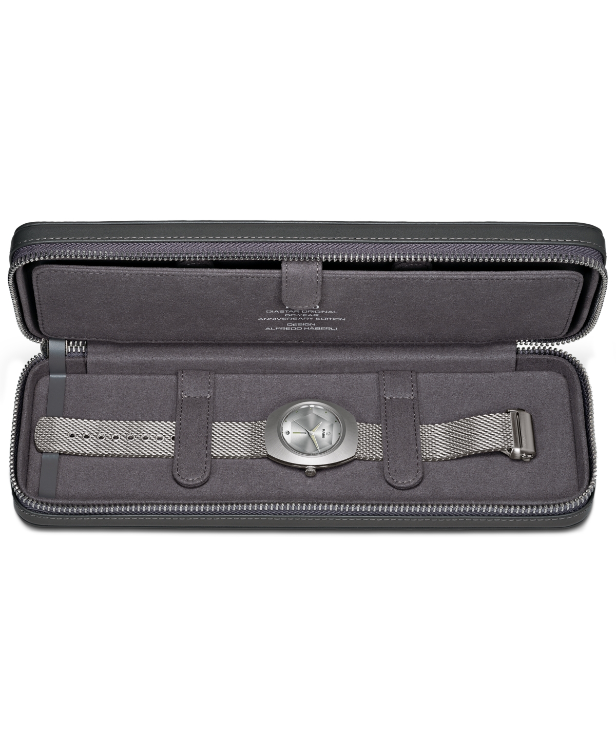 Rado Unisex Swiss Automatic DiaStar Original 60th Anniversary Edition Stainless Steel Mesh Bracelet Watch 38mm