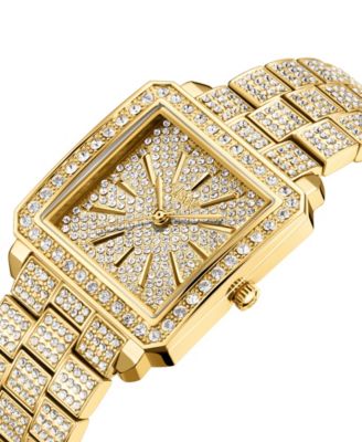 Women's Cristal 18k Gold-plated Stainless Steel Watch, 28mm