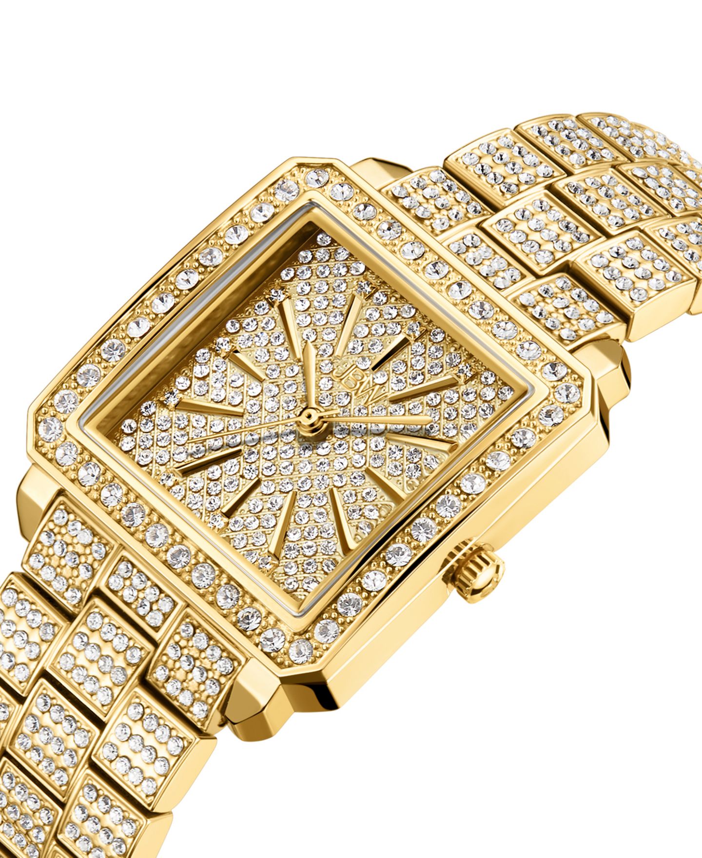 Женские часы Jbw Cristal 18k Gold-plated Stainless Steel Watch, 28mm — фото 2