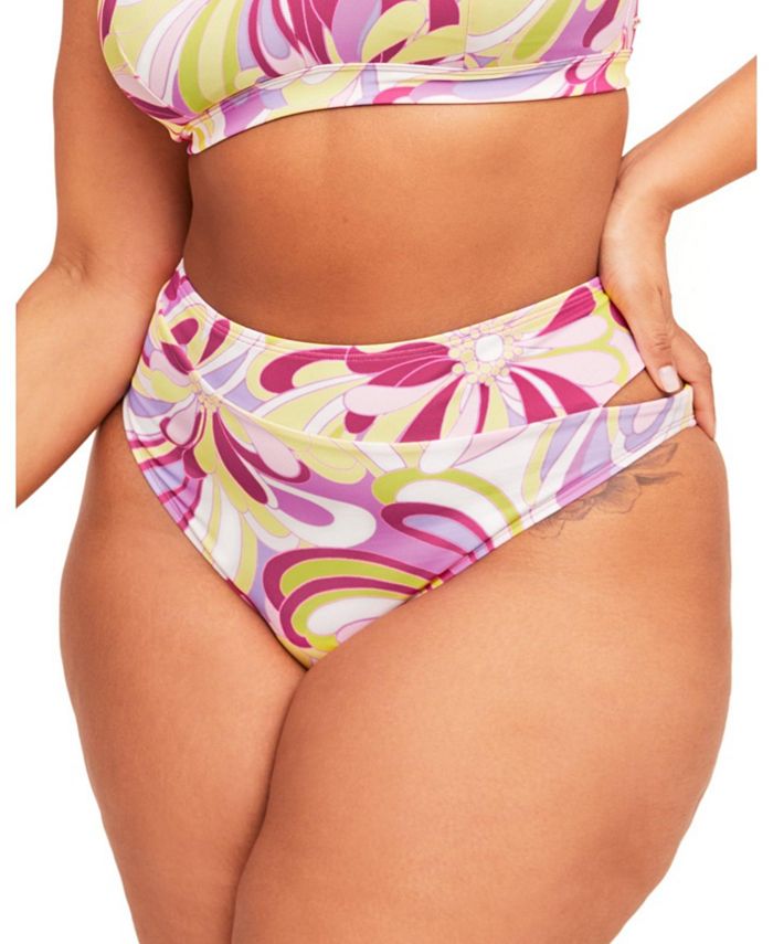 Adore Darby Women's Plus-Size Swimwear High-Waist Bikini Bottom Macy's