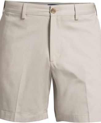 Men's No Iron 6" Comfort Waist Plain Front Chino Short