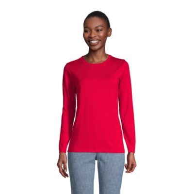 Women's Supima Cotton Long Sleeve Crew Neck T-Shirt