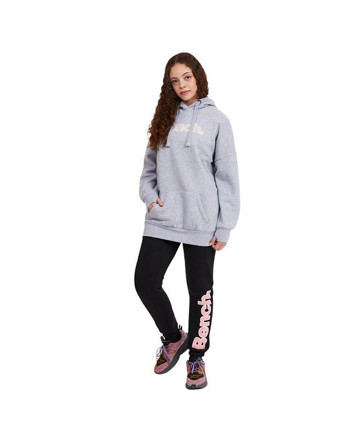Bench DNA Women's Dayla Oversized Hoodie in Grey Marl Macy's