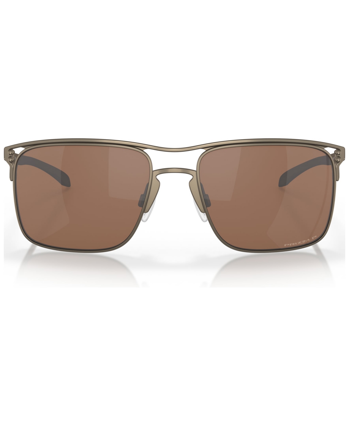 Shop Oakley Men's Polarized Sunglasses, Holbrook Ti In Satin Pewter