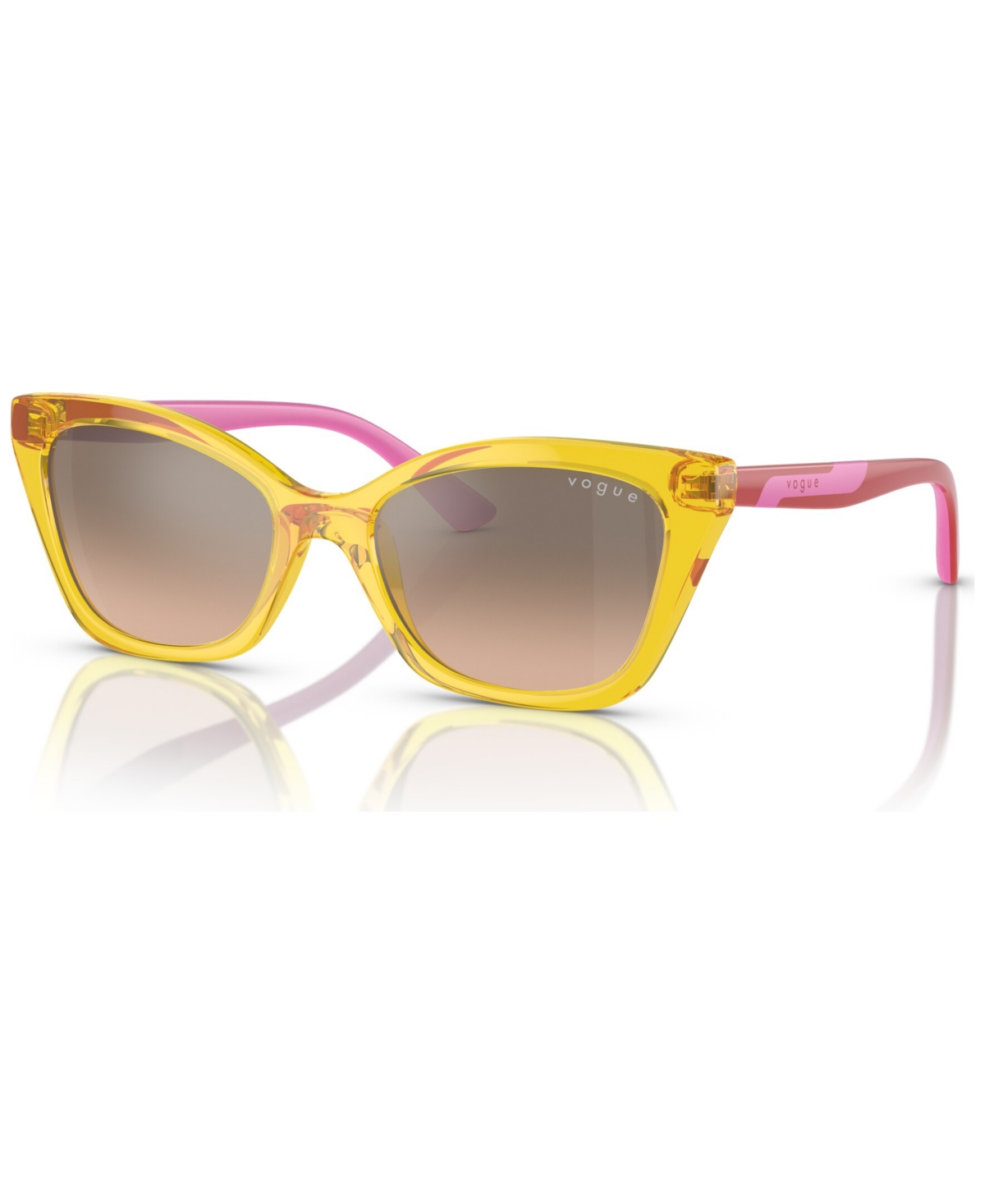 Vogue Eyewear Jr Kids Sunglasses, Vj2020 (ages 7-10) In Transparent Yellow