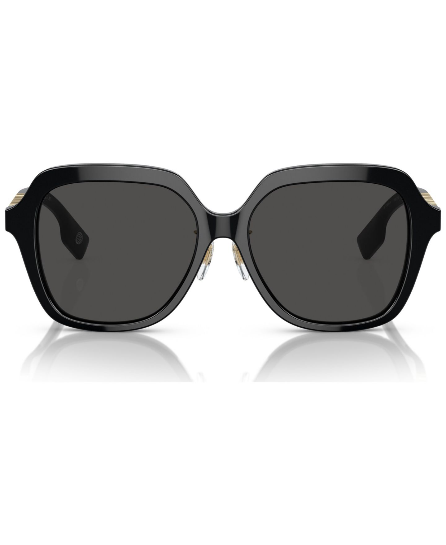 Женские солнцезащитные очки Burberry Low Bridge Fit Sunglasses, Joni, цвет: Чёрный — фото 2