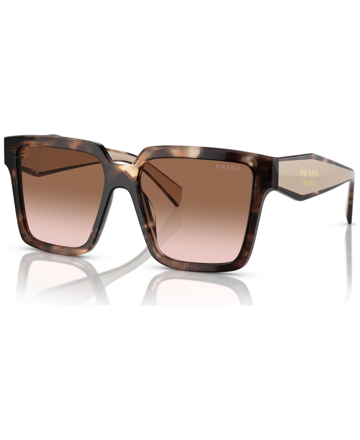 Prada Pr 15ws 01r0a6 In Caramel Tortoise