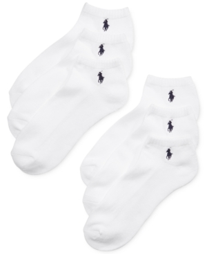 Polo Ralph Lauren Men's Athletic Celebrity Sport Socks 6-Pack