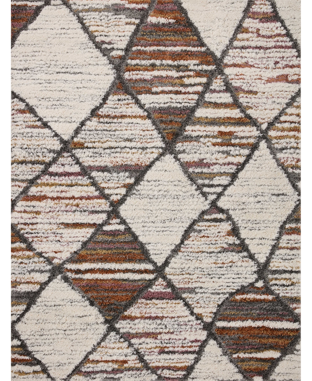 Spring Valley Home Levitt Shag Lev--05 4' X 6' Area Rug In Ivory