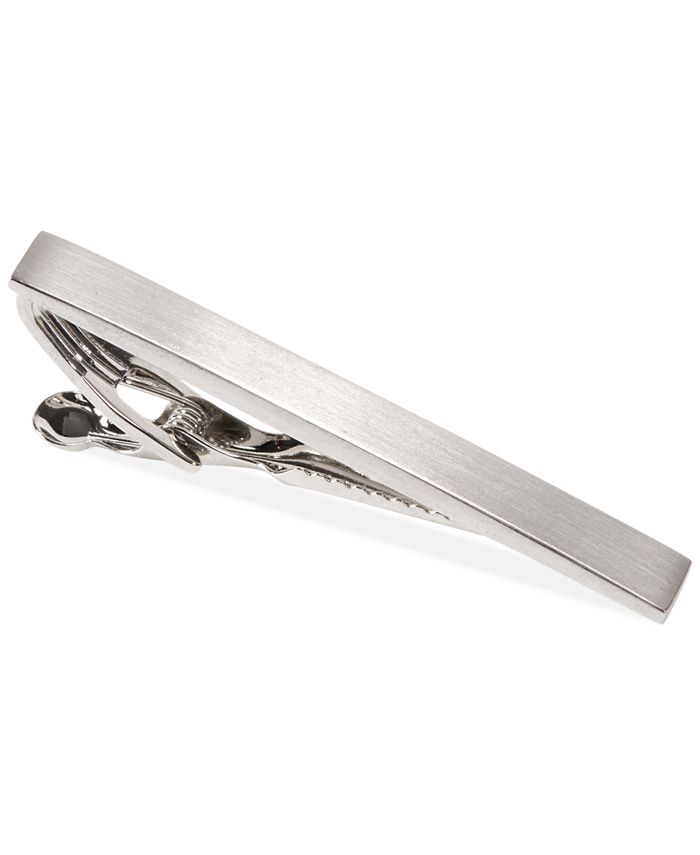 Kenneth Cole Reaction Brushed Nickel Short Tie Clip - Macy's