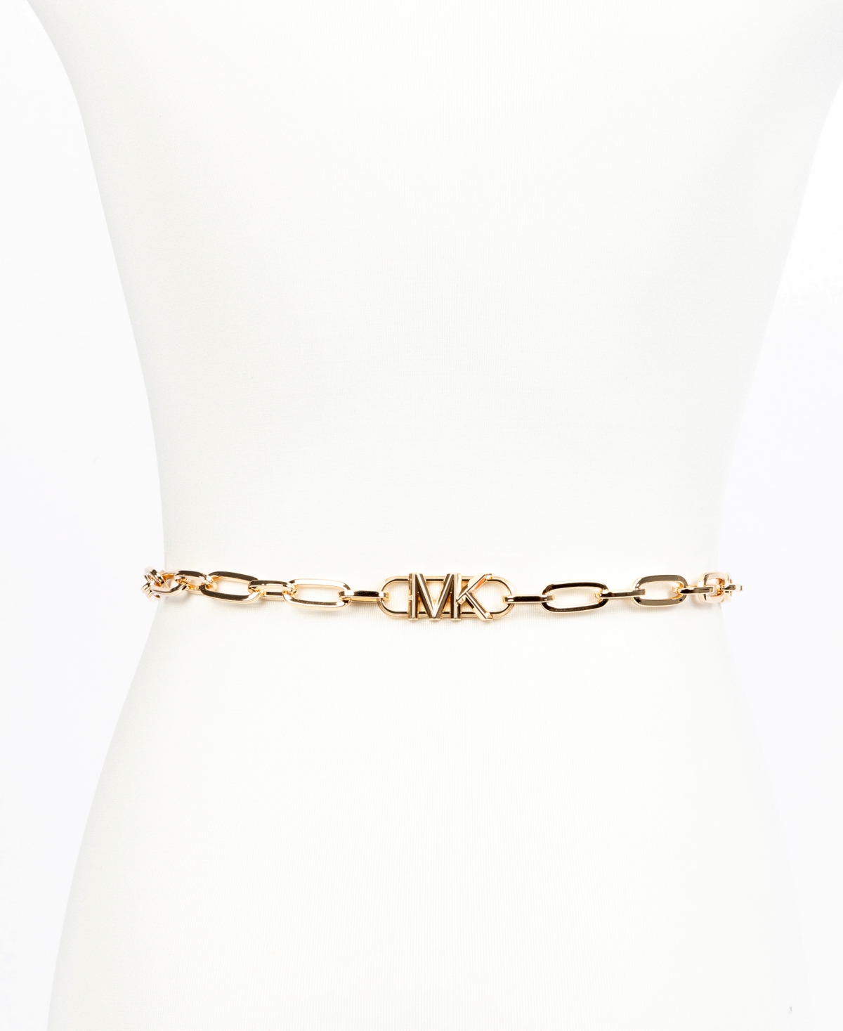 Michael Kors Michael  Women's Empire Chain Link Belt In Gold