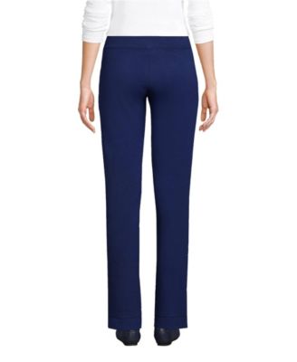 Women's Starfish Mid Rise Straight Leg Elastic Waist Pants