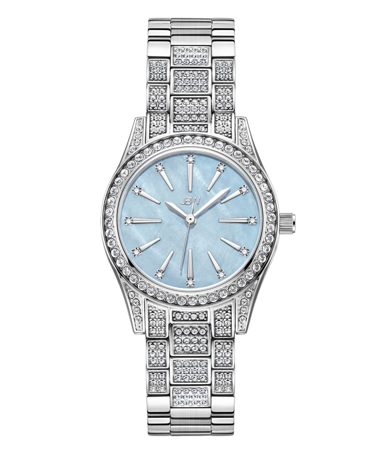 Women's Cristal Spectra Silver-Tone Stainless Steel Diamond Watch, 28mm - Stainless Steel