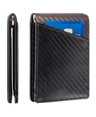Men's Slim Bifold Wallet with Quick Access Pull Tab