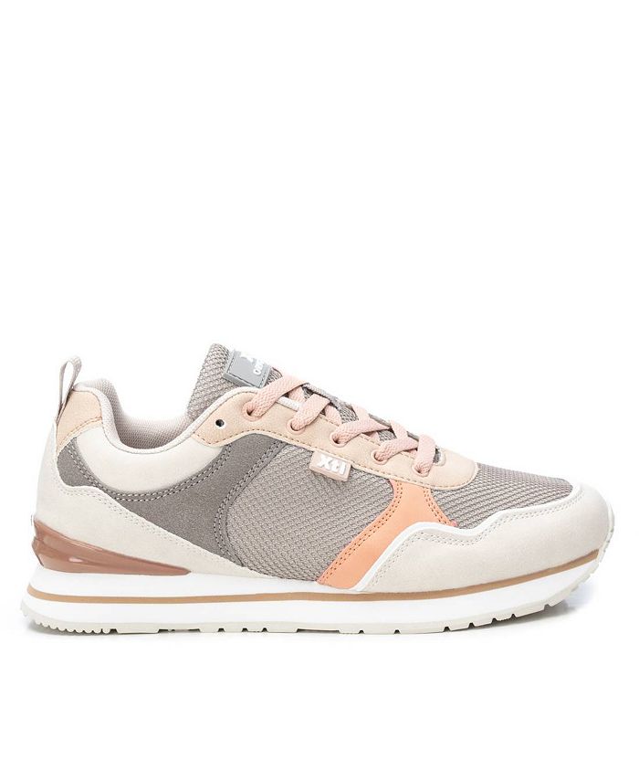 XTI Women's Sneakers By Grey With Multicolor Accent - Macy's