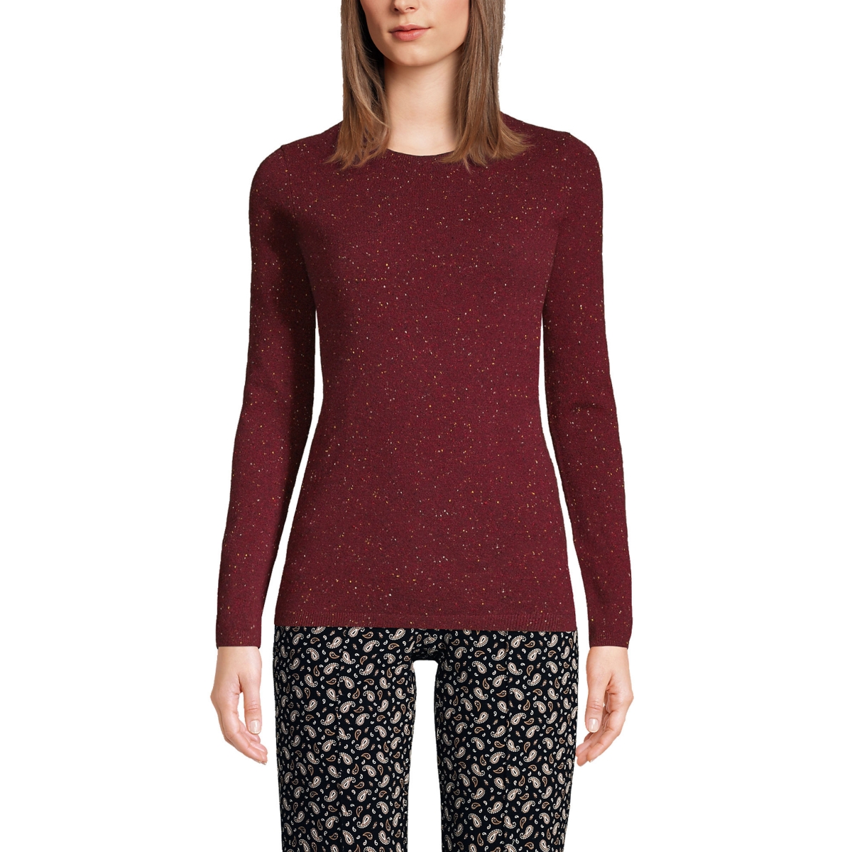 Women's Cashmere Crewneck Sweater - Gray heather