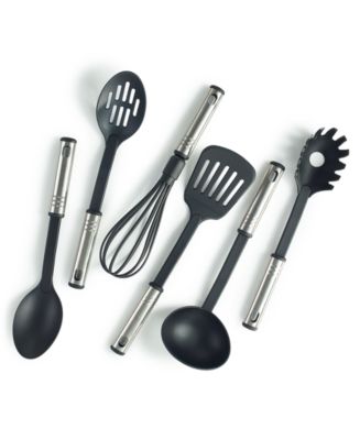 All-Clad Stainless Steel Cook and Serve Kitchen Utensil Crock Set, 6 Piece  - Macy's