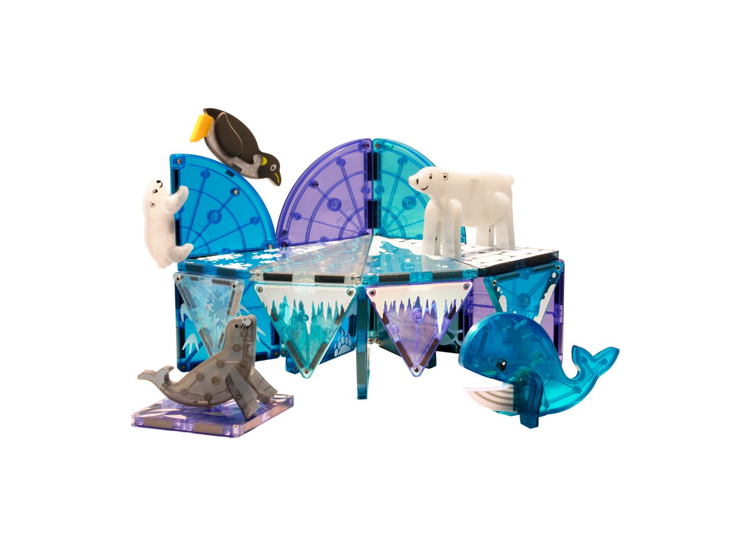 Детский конструктор Magna-Tiles® Arctic Animals 25-Piece Magnetic Building Set, Ages 3+ — фото 3