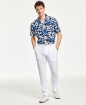 Mens white linen pants macy's online