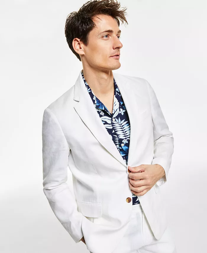 Men's 100% Linen Blazer - thumbnail 3