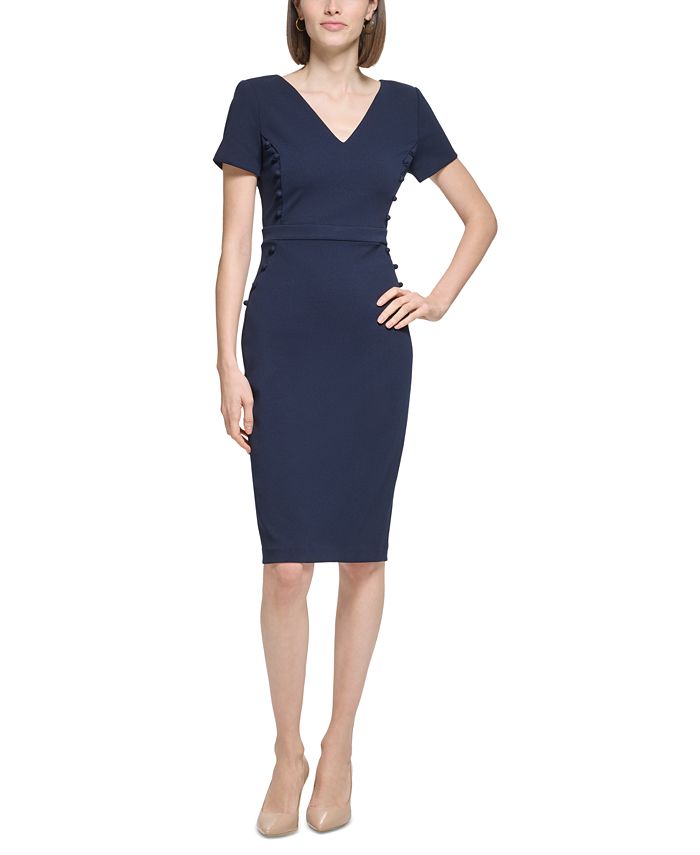 Macy's calvin klein sheath dress new arrivals