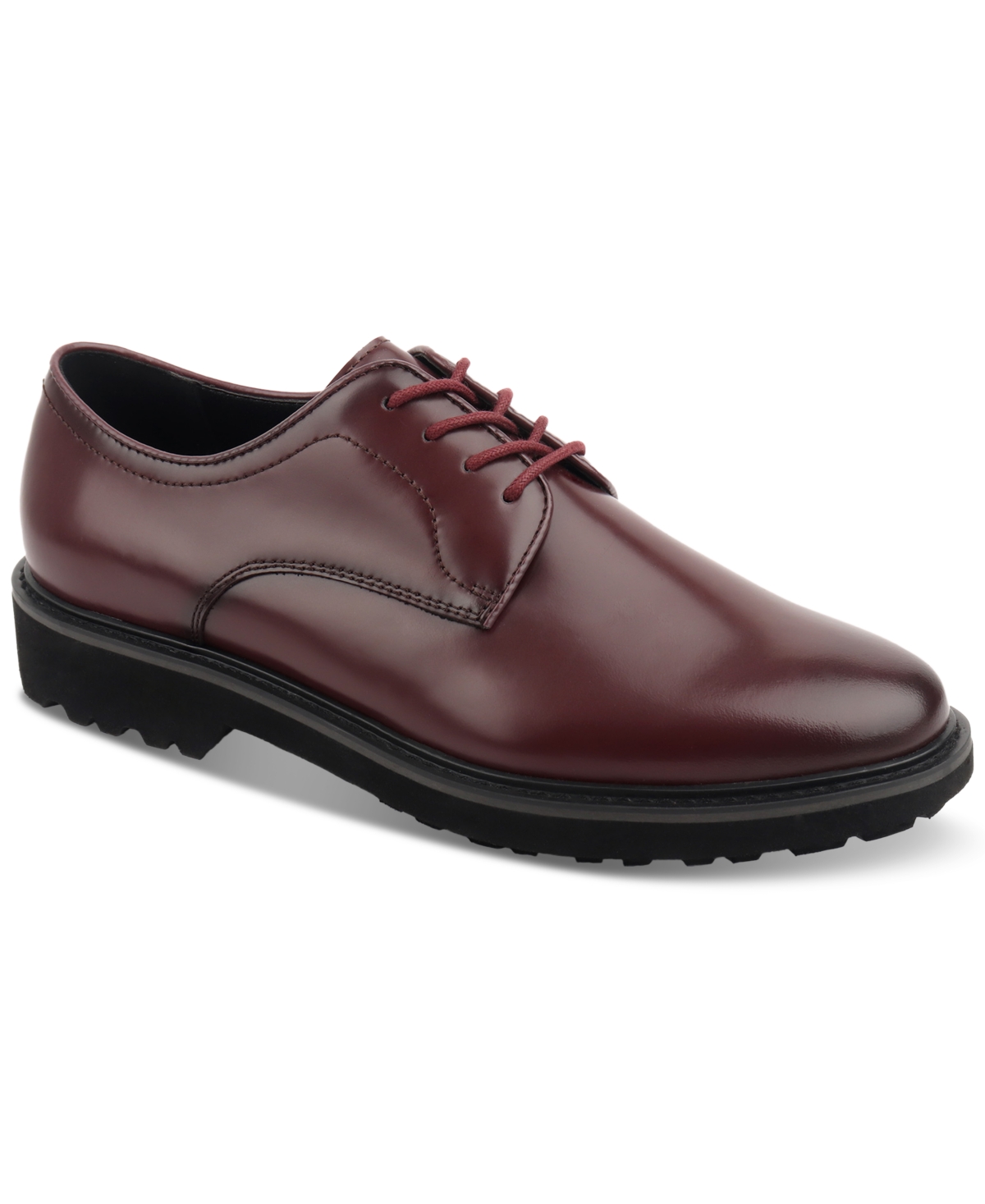 Inc International Concepts Men's Callan Derby Dress Shoe, Created For Macy's In Maroon