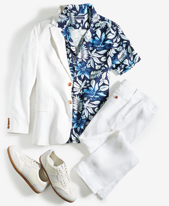 Club Room Men's Linen Blazer, Dress Pants & Lagoon Breeze Shirt