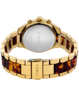 Women's Quartz Analog Premium Dress Alloy Gold-Tone Watch 38mm