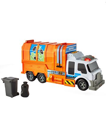 Fast lane light and sound clearance garbage truck