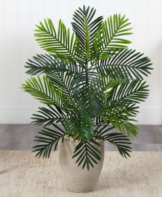 Paradise Palm Artificial Tree in Sand Colored Planter