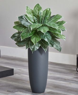 37” Aglaonema Artificial Plant in Planter (Real Touch)